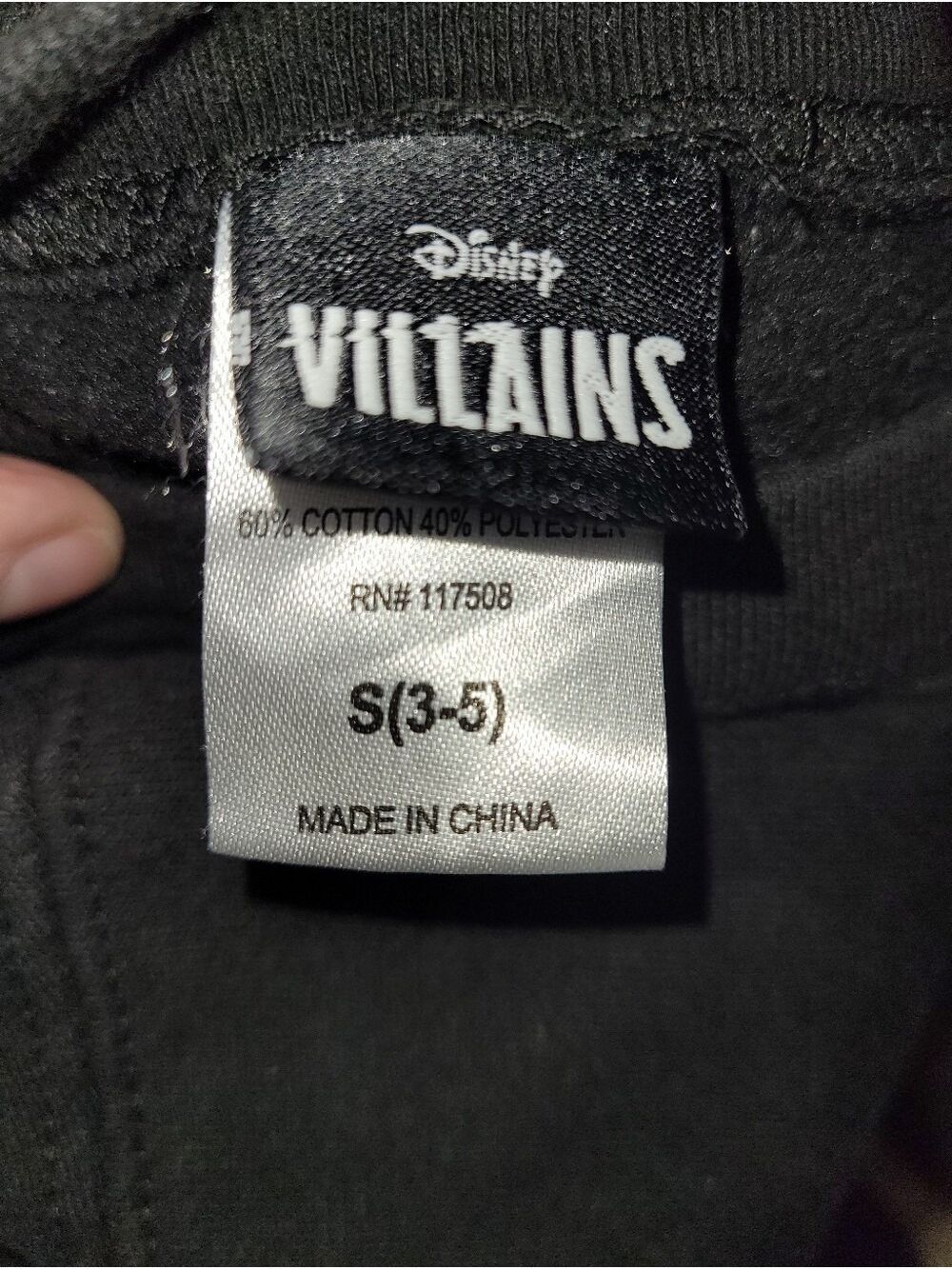Disney Villains Black Pullover Sweatshirt S - Picture 3 of 4